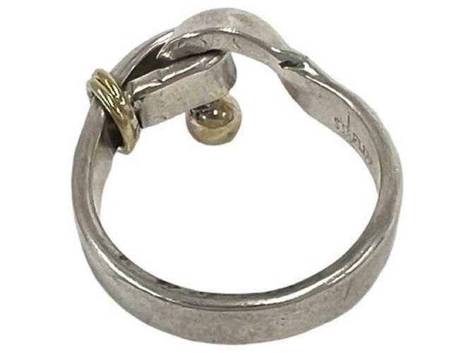Tiffany & Co Anello Tiffany Vintage Hook & Eye Argento D'oro - vista 6