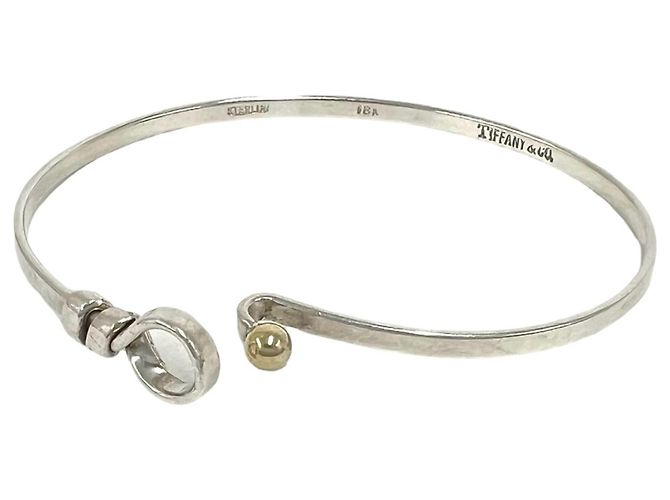 Tiffany & Co Bracciale Tiffany Vintage Hook & Eye Argento D'oro - vista 3