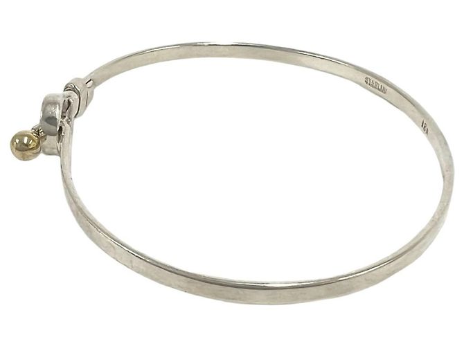 Tiffany & Co Bracciale Tiffany Vintage Hook & Eye Argento D'oro - vista 4