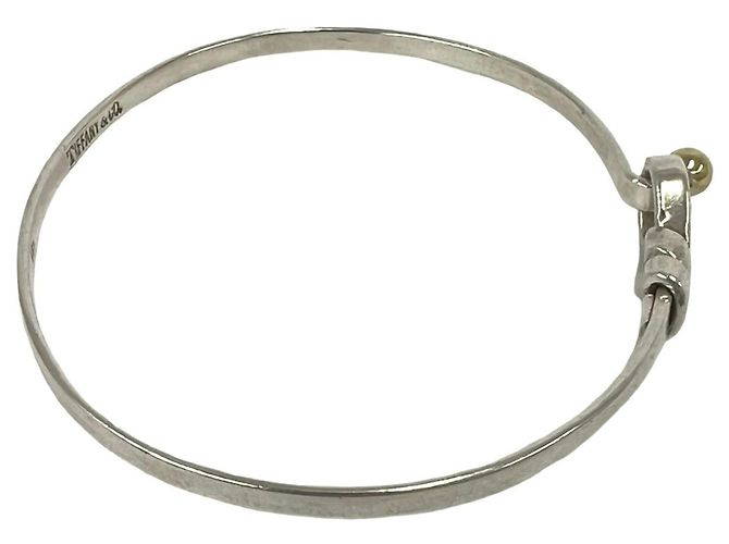 Tiffany & Co Bracciale Tiffany Vintage Hook & Eye Argento D'oro - vista 5