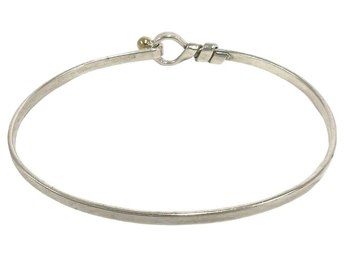 Tiffany & Co Bracciale Tiffany Vintage Hook & Eye Argento D'oro - vista 6