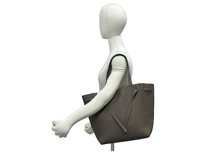 Céline Celine Cabas Phantom Small Logo Ledertasche Beige - Ansicht 2
