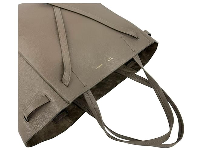 Céline Celine Cabas Phantom Small Logo Ledertasche Beige - Ansicht 4