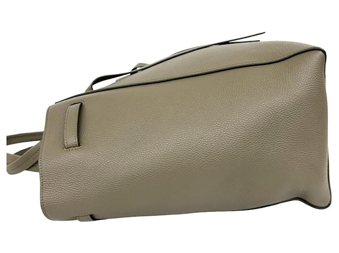 Céline Celine Cabas Phantom Small Logo Ledertasche Beige - Ansicht 5