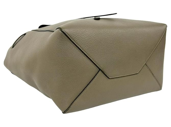 Céline Celine Cabas Phantom Small Logo Ledertasche Beige - Ansicht 7