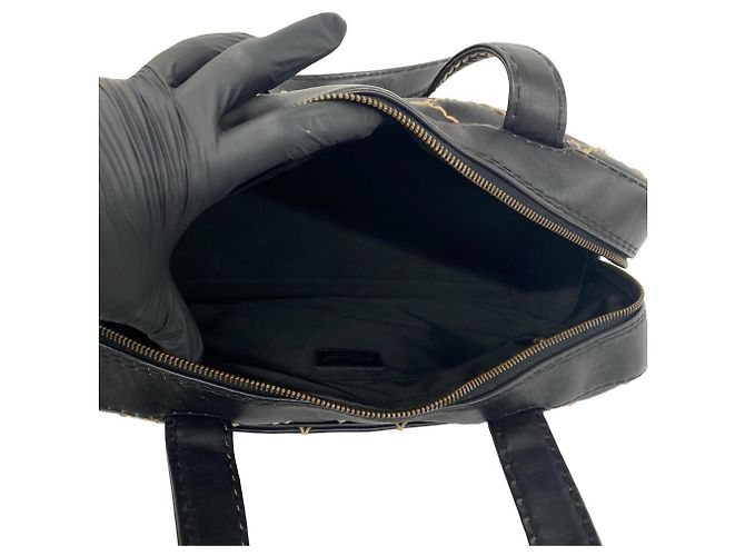 Timeless Borsa Chanel Coco Mark Wild Stitch in lambskin Nero - vista 9