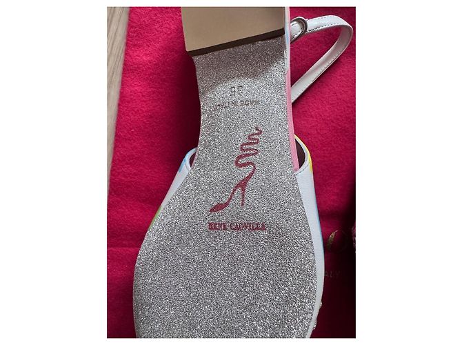 Ballerine slingback con gioielli bianche da donna Rene Caovilla Bianco Multicolore - vista 5