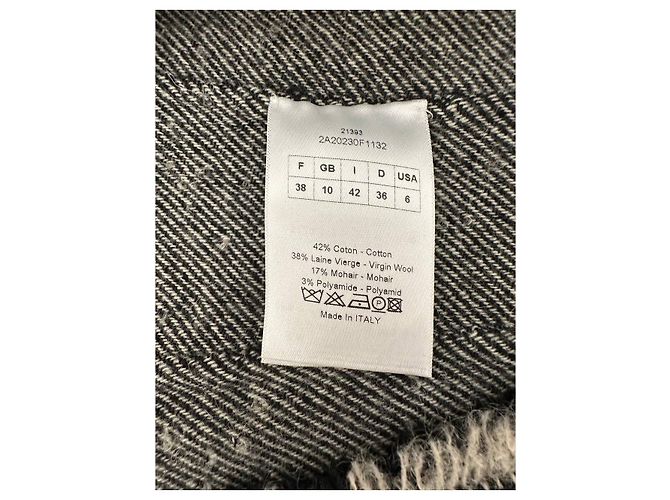 Giacca in tweed bianca e nera Christian Dior Sz.38 usata - vista 9