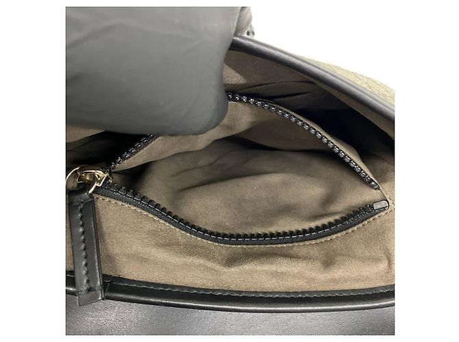 Borsa a tracolla Gucci GG Supreme in pelle Nero - vista 10