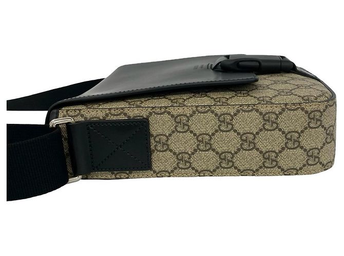 Borsa a tracolla Gucci GG Supreme in pelle Nero - vista 5
