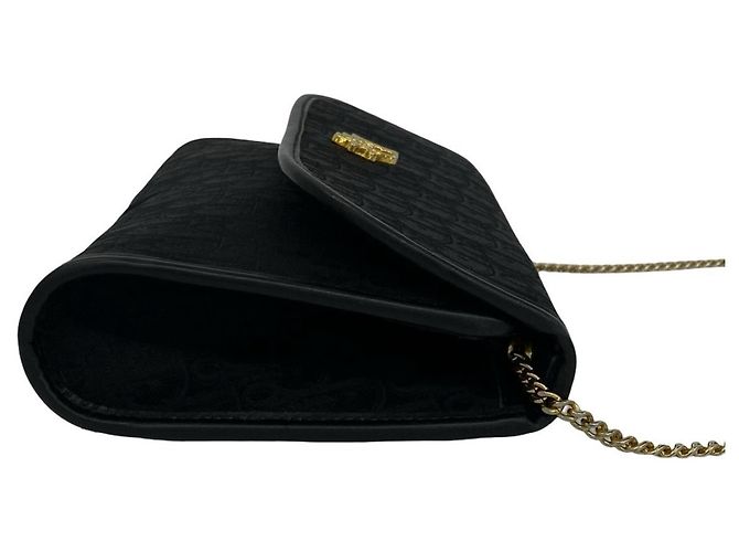 Borsa a tracolla Christian Dior in tela e pelle nera Nero - vista 6