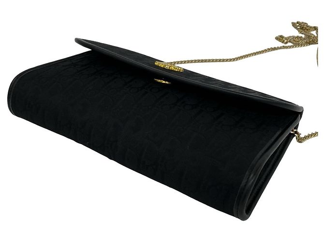 Borsa a tracolla Christian Dior in tela e pelle nera Nero - vista 8