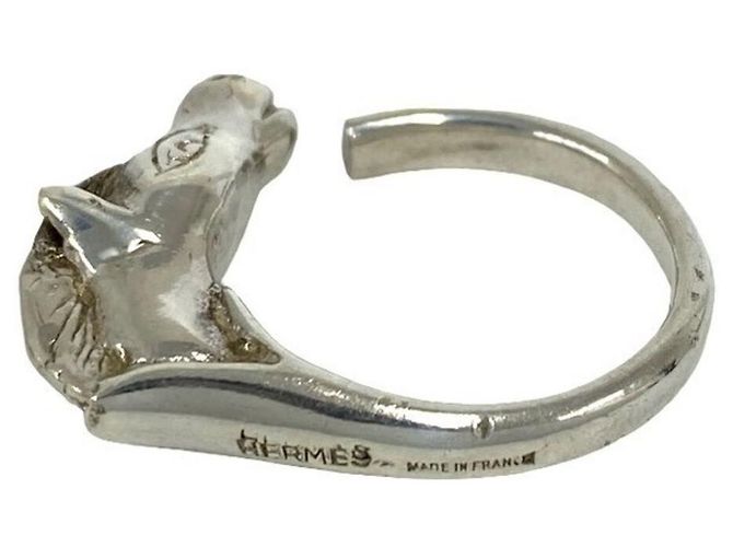 Ring Hermès Anello HERMES Vintage Cheval Horse Argento - vista 4