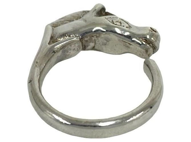 Ring Hermès Anello HERMES Vintage Cheval Horse Argento - vista 6