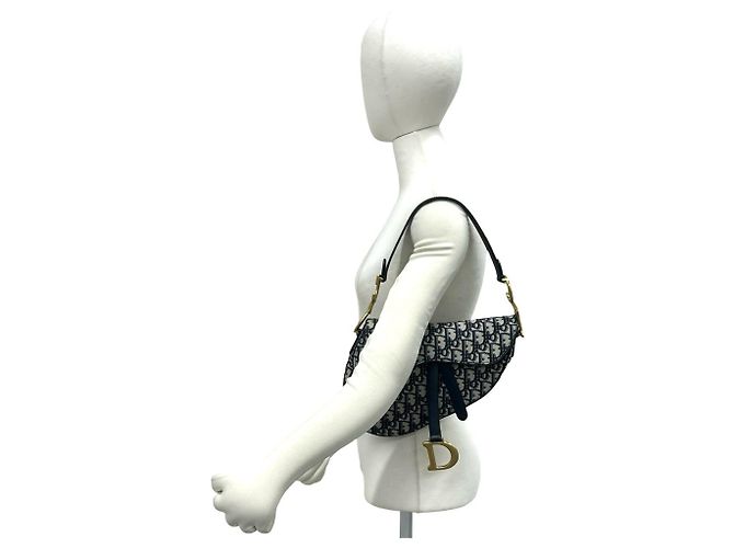 Borsa Saddle Christian Dior Navy Blu navy - vista 2