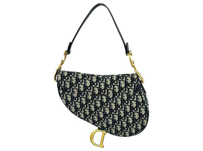 Borsa Saddle Christian Dior Navy Blu navy - vista 3