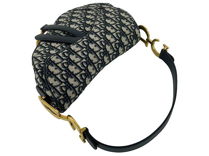 Borsa Saddle Christian Dior Navy Blu navy - vista 4