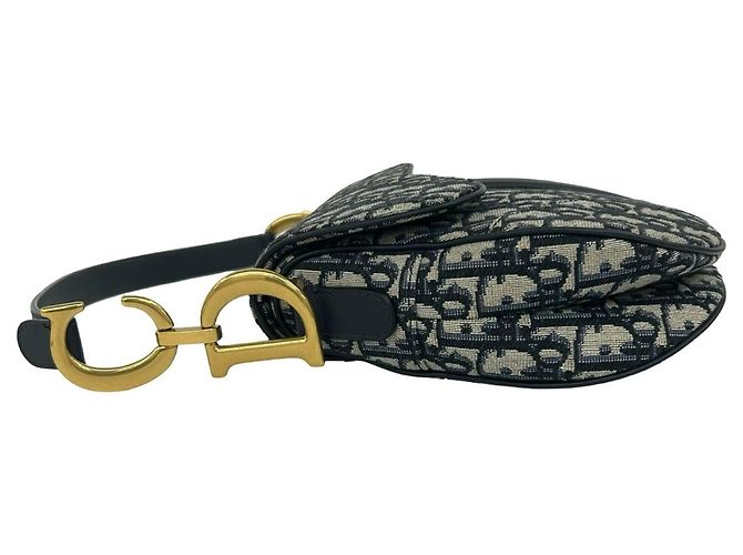 Borsa Saddle Christian Dior Navy Blu navy - vista 5