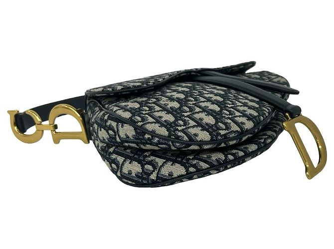 Borsa Saddle Christian Dior Navy Blu navy - vista 7