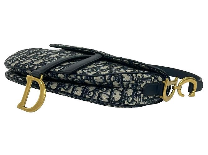 Borsa Saddle Christian Dior Navy Blu navy - vista 8