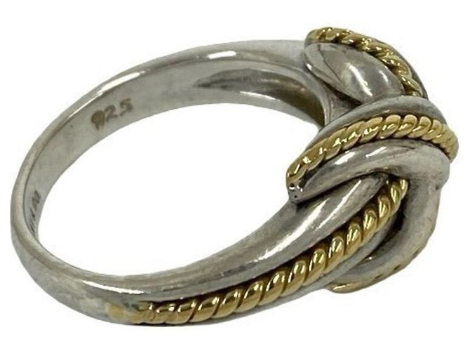 Tiffany & Co Tiffany Signature Cross Ring Silvery Golden - view 5