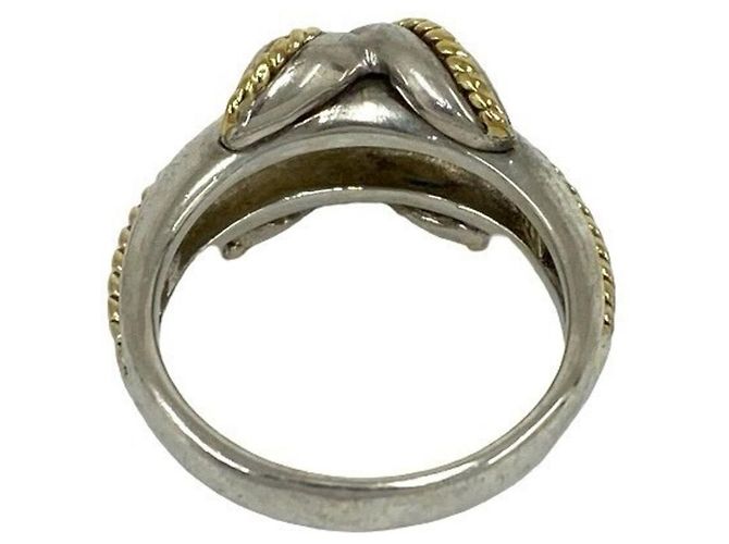 Tiffany & Co Tiffany Signature Cross Ring Silvery Golden - view 6