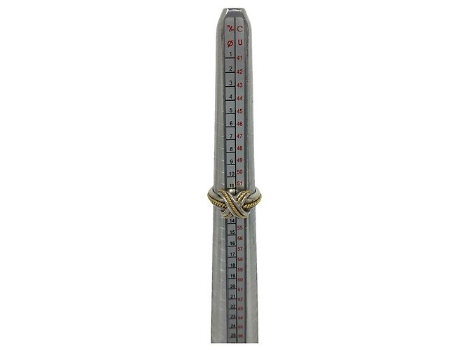 Tiffany & Co Tiffany Signature Cross Ring Silvery Golden - view 7