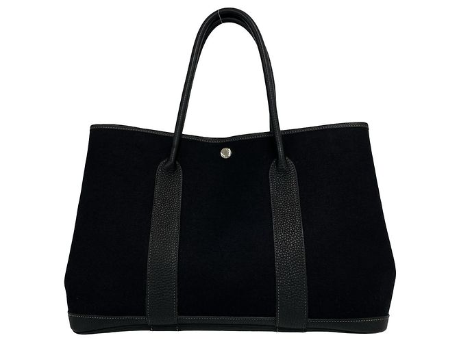 Hermès Borsa Tote Hermes Garden Party PM Nero - vista 3