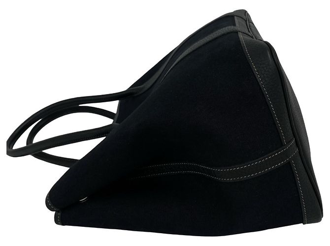 Hermès Borsa Tote Hermes Garden Party PM Nero - vista 5
