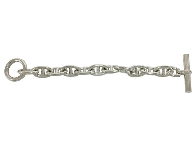 Hermès Bracciale con Charm Hermes Chaine d'Ancre TGM Argento - vista 5
