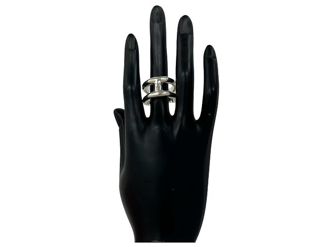 Hermès Hermes Osmo's PM Band Ring Silvery - view 2