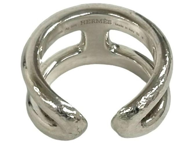 Hermès Hermes Osmo's PM Band Ring Silvery - view 6