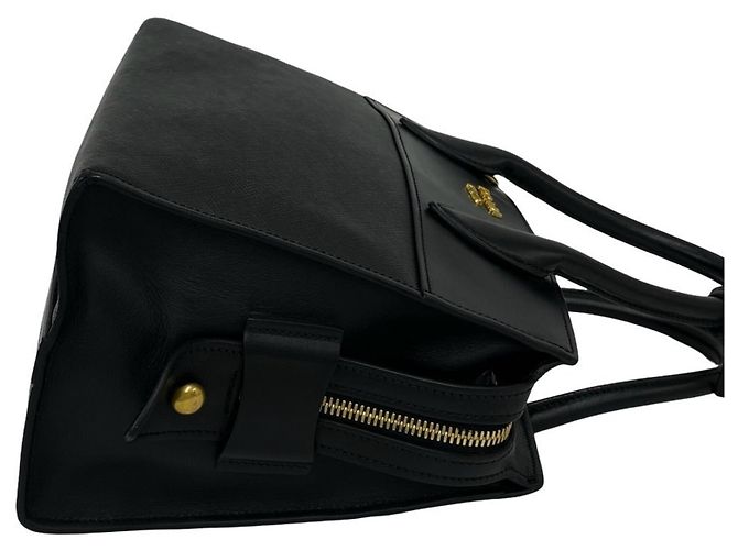 Borsa a mano Prada in pelle Saffiano nera Nero - vista 6