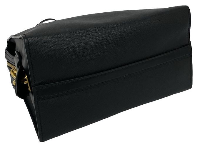 Borsa a mano Prada in pelle Saffiano nera Nero - vista 7