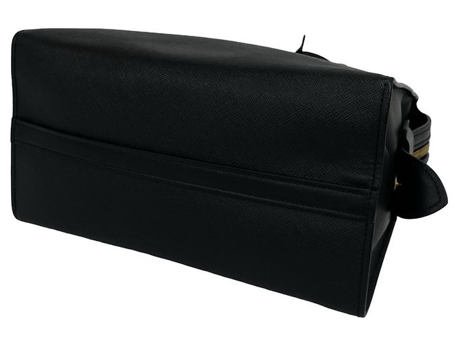 Borsa a mano Prada in pelle Saffiano nera Nero - vista 8