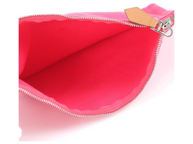 Hermès Hermes Panier de Plage PM Leather Tote Bag Rosa - vista 10