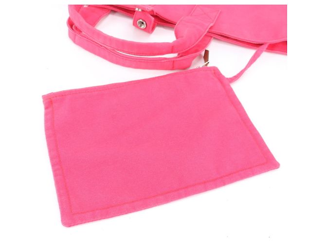 Hermès Hermes Panier de Plage PM Leather Tote Bag Rosa - vista 9