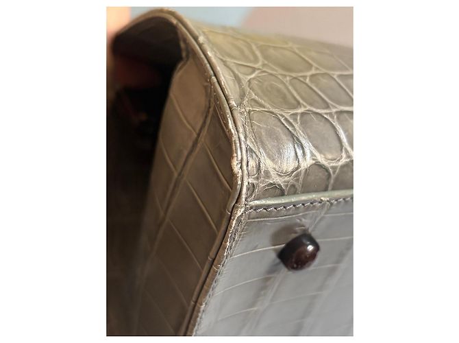 Christian Dior Samouraï 1947 Limited Edition in coccodrillo – John Galliano – 2007 Grigio - vista 15