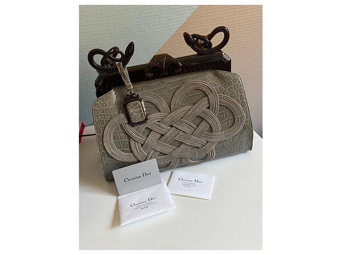 Christian Dior Samouraï 1947 Limited Edition in coccodrillo – John Galliano – 2007 Grigio - vista 18