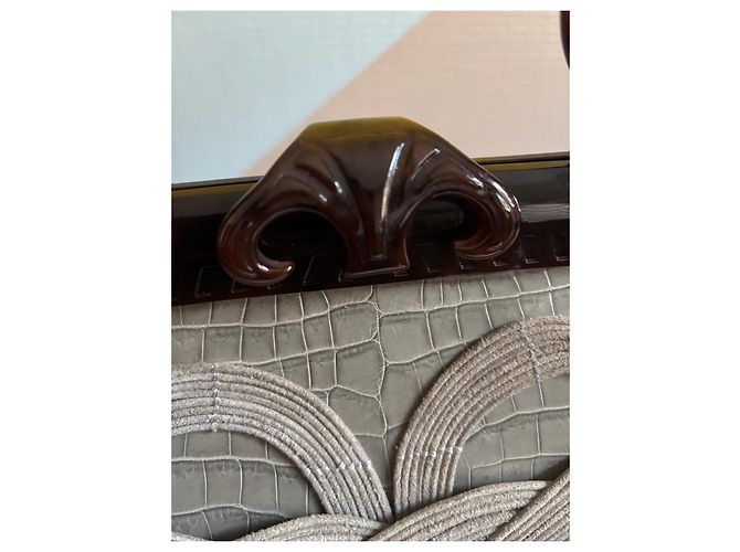 Christian Dior Samouraï 1947 Limited Edition in coccodrillo – John Galliano – 2007 Grigio - vista 6