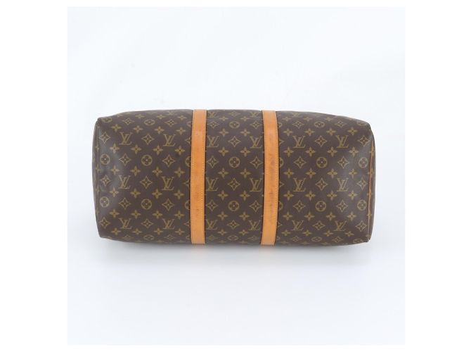 Borsa Boston Louis Vuitton Monogram Keepall 50 in pelle Marrone - vista 6