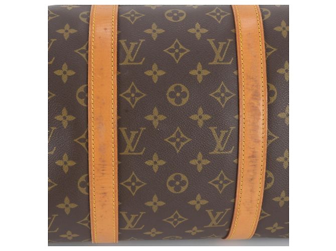 Borsa Boston Louis Vuitton Monogram Keepall 50 in pelle Marrone - vista 9