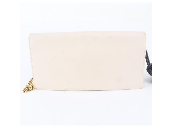 Bolsa de Ombro Loewe Anagram em Couro com Corrente Cru - vista 3