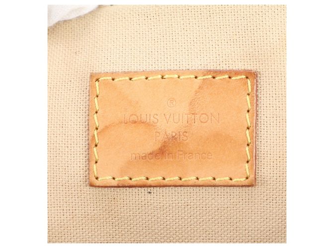 Borsa a tracolla Louis Vuitton Damier Azur Siracusa MM Marrone Beige - vista 10