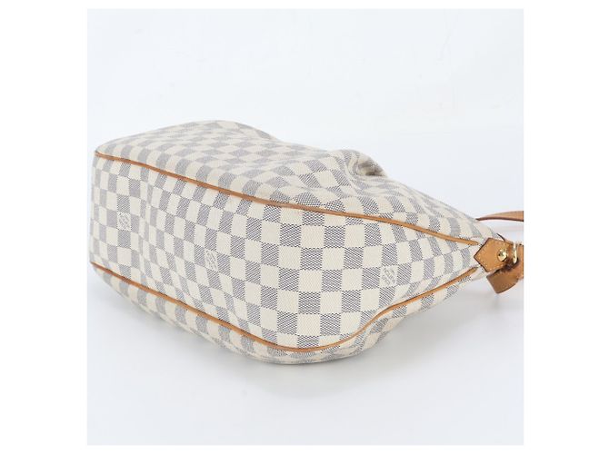 Borsa a tracolla Louis Vuitton Damier Azur Siracusa MM Marrone Beige - vista 4