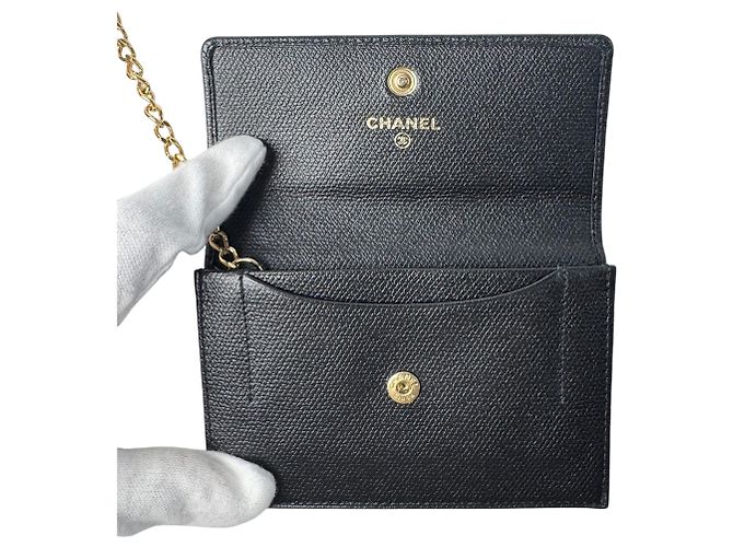 Chanel Coco Mark Wallet/Coin Case Black - view 6