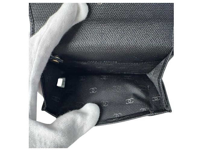Chanel Coco Mark Wallet/Coin Case Black - view 7