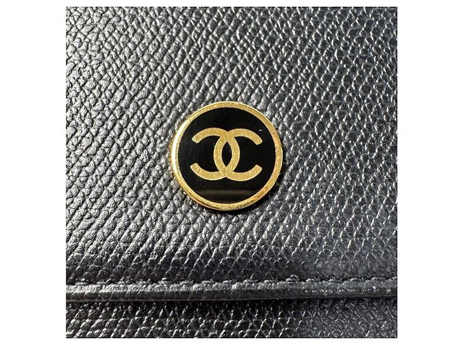 Chanel Coco Mark Wallet/Coin Case Black - view 8
