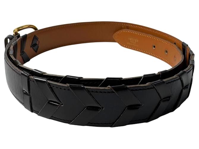 Hermès Hermes Vintage Ledergürtel Braun - Ansicht 3