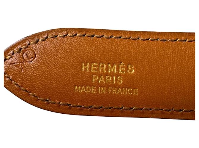 Hermès Hermes Vintage Ledergürtel Braun - Ansicht 7